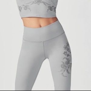 Fabletics embroidered leggings- Size M